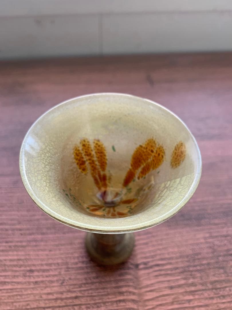 元木貴信さん作　ガラス金箔おちょこ2客セット