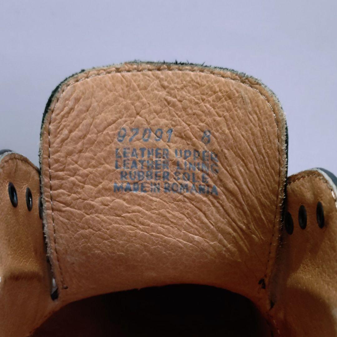 J.CREW レザーシューズ プレーントゥ ラバーソール 8 ルーマニア製