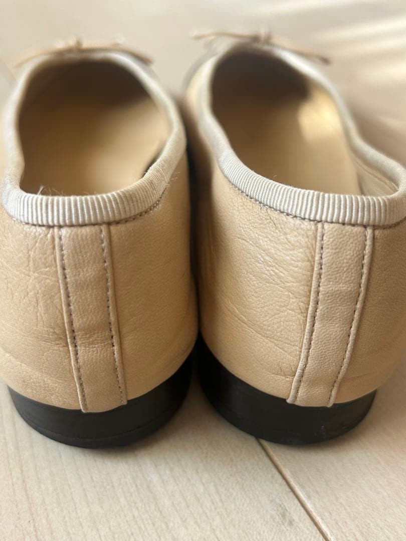 CHANEL バレエシューズ ベージュ・黒 35
