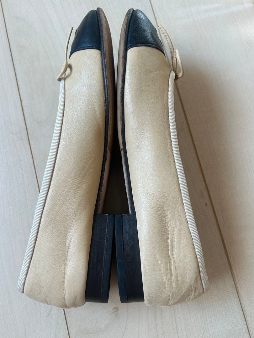 CHANEL バレエシューズ ベージュ・黒 35