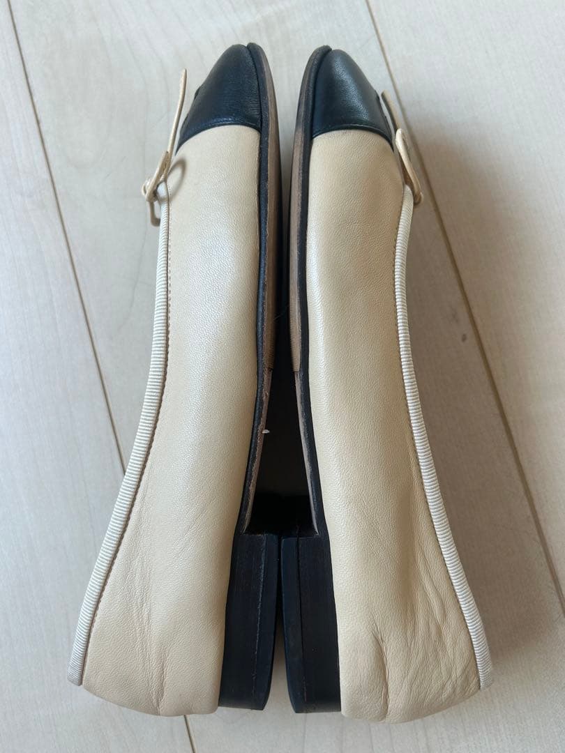 CHANEL バレエシューズ ベージュ・黒 35