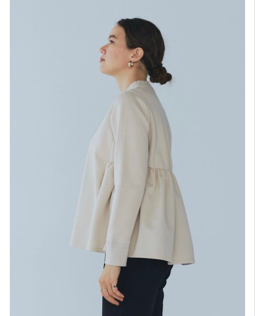 yori 新品タグ付 バックフリルブルゾンカットソー