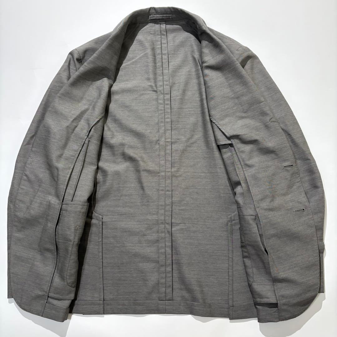 【美品】LARDINI テーラードジャケット easy wear グレー 52