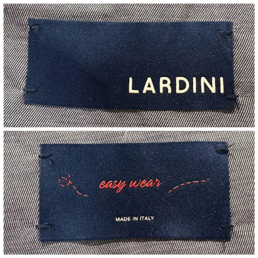【美品】LARDINI テーラードジャケット easy wear グレー 52