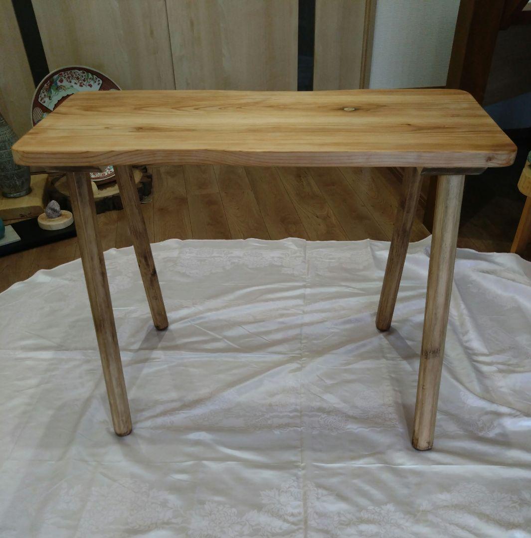 杉板のテーブル・檜の椅子セット　ねこさんになります❕