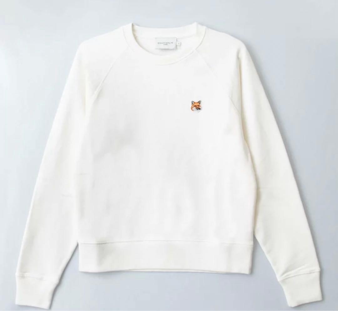 【タグ付】メゾンキツネ　スウェットシャツ　ECRU