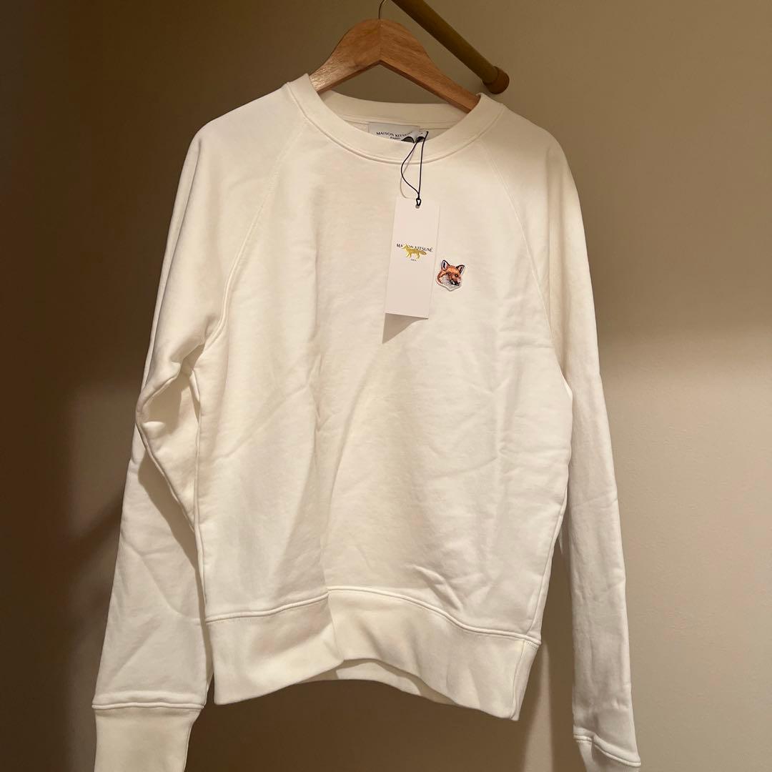 【タグ付】メゾンキツネ　スウェットシャツ　ECRU