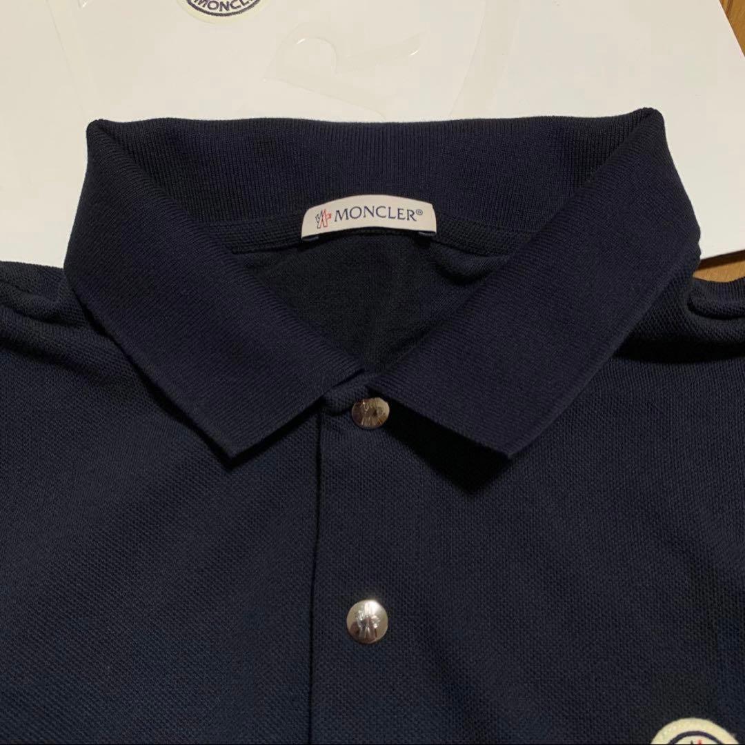 美品　モンクレール　2023SS ポロシャツ　ネイビー　サイズM 国内正規品