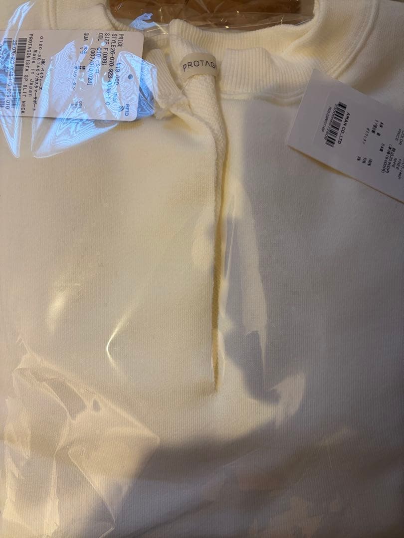 PROTAGONISTA プロタゴニスタ 別注 SLIT NECK スウェット
