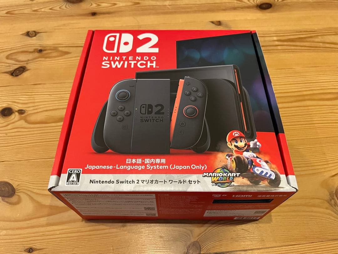 新品未開封　任天堂　Switch 2 マリオカートワールド本体セット
