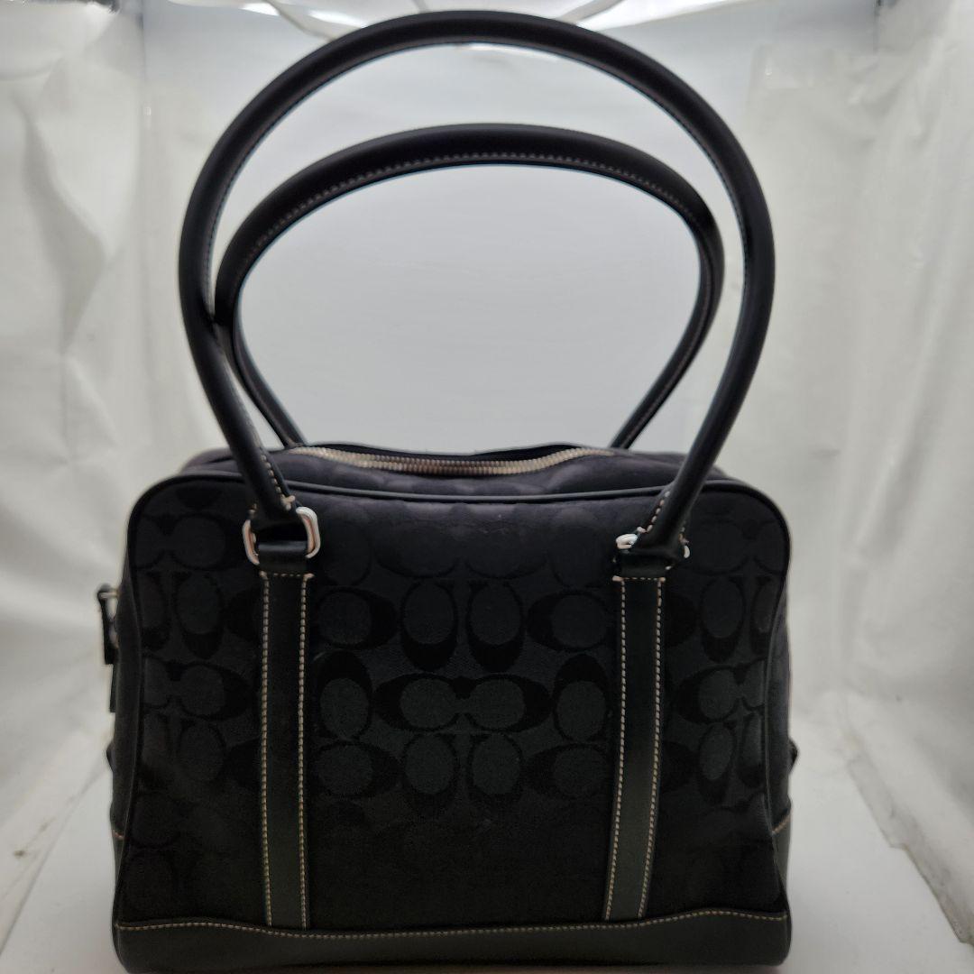 COACH　シグネチャー　キャンバス　ショルダーバッグ　黒　ブラック6097