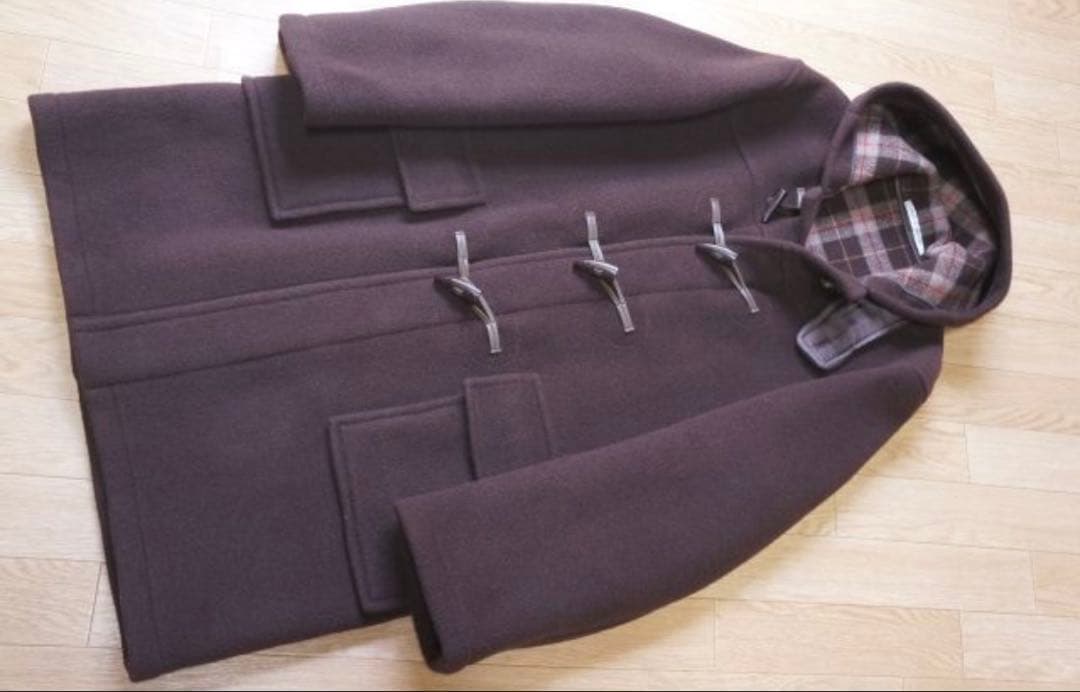 モンゴメリー　Wフェイス ダッフルコート　USA 38　チョコレートブラウン