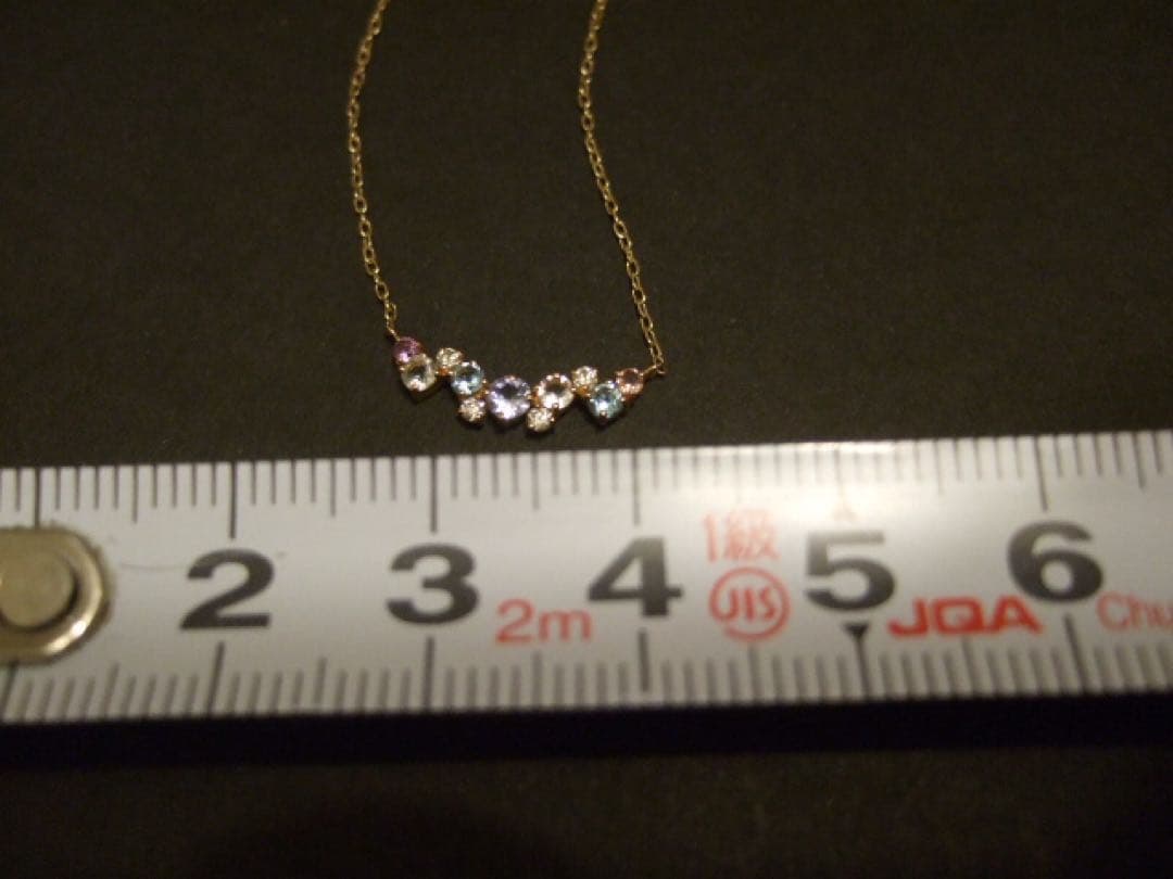 ベリテ　キレイニ　マルチカラーネックレス　VERITE QIREINI K10