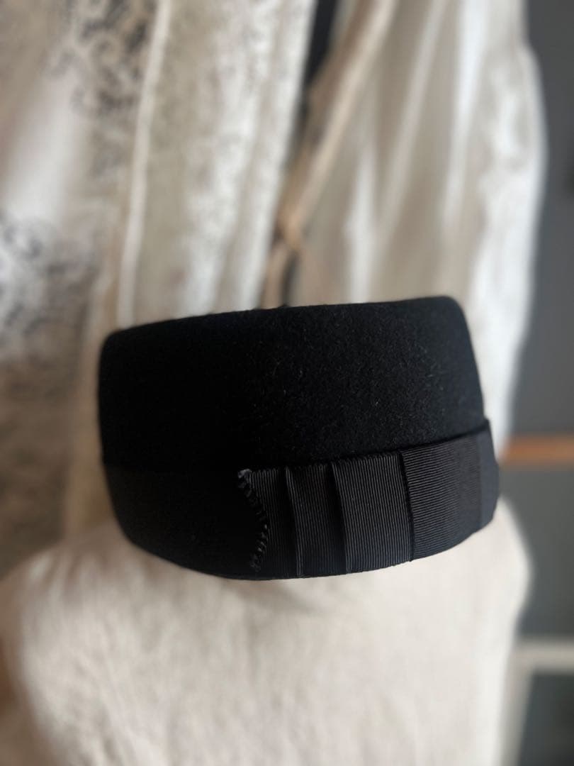 kikono キコノ ブラックトーク帽　ハット　作家