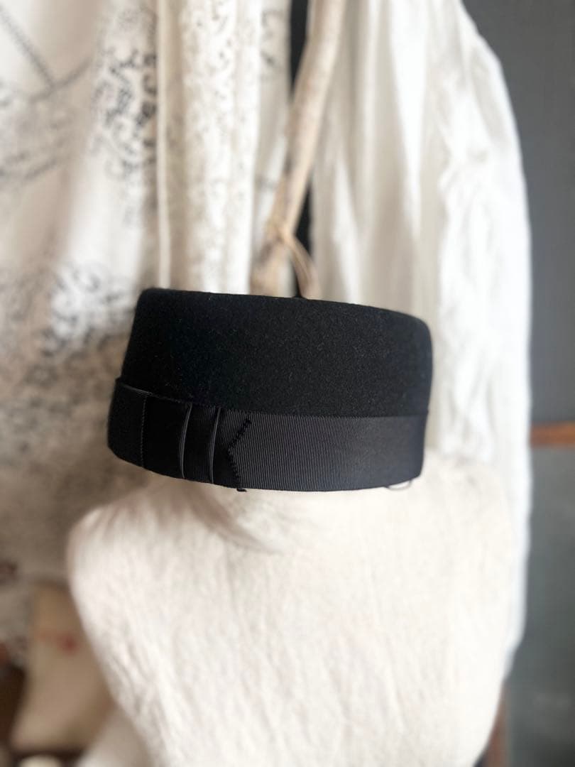 kikono キコノ ブラックトーク帽　ハット　作家