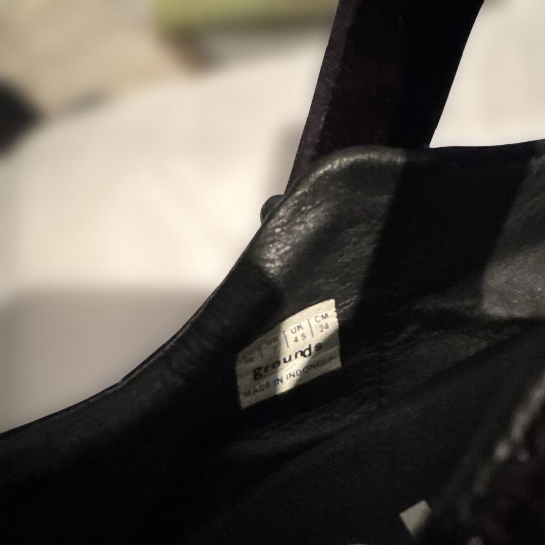 靴 grounds JEWELRY COCOON black velvet 24cm