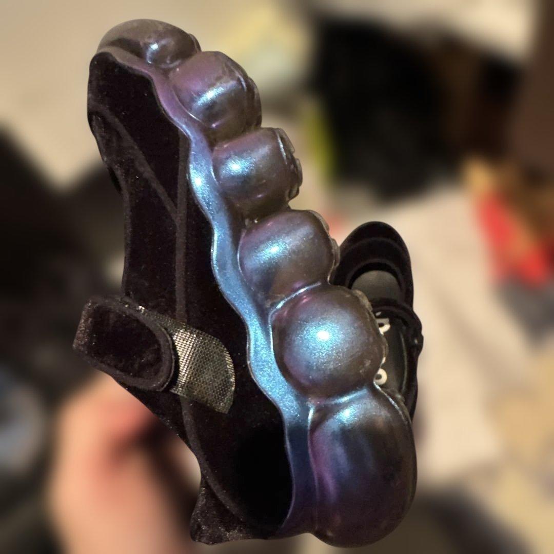 靴 grounds JEWELRY COCOON black velvet 24cm