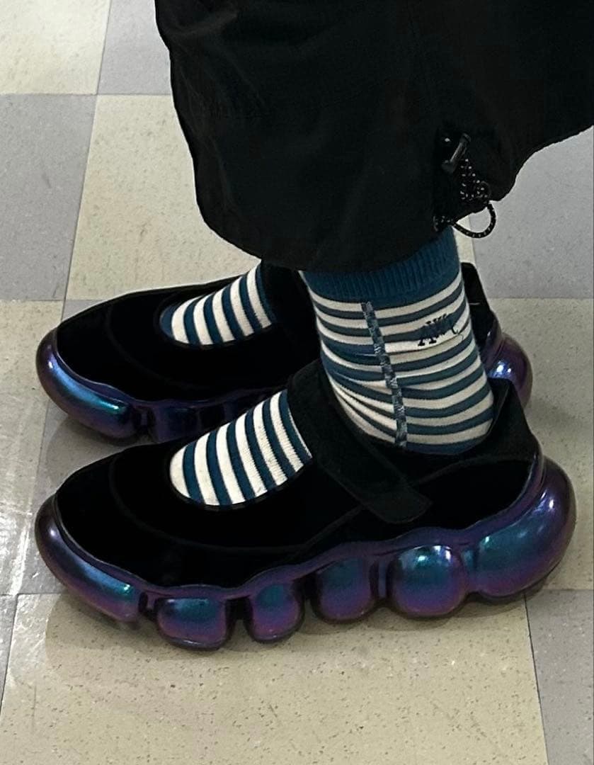 靴 grounds JEWELRY COCOON black velvet 24cm