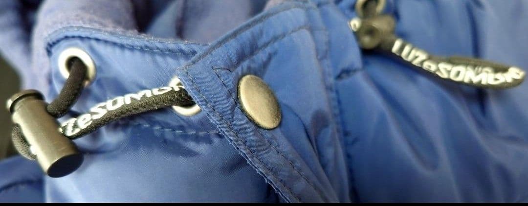 m*i様 美品　ルースイソンブラ　ネイビー フード付き ベンチコート　L