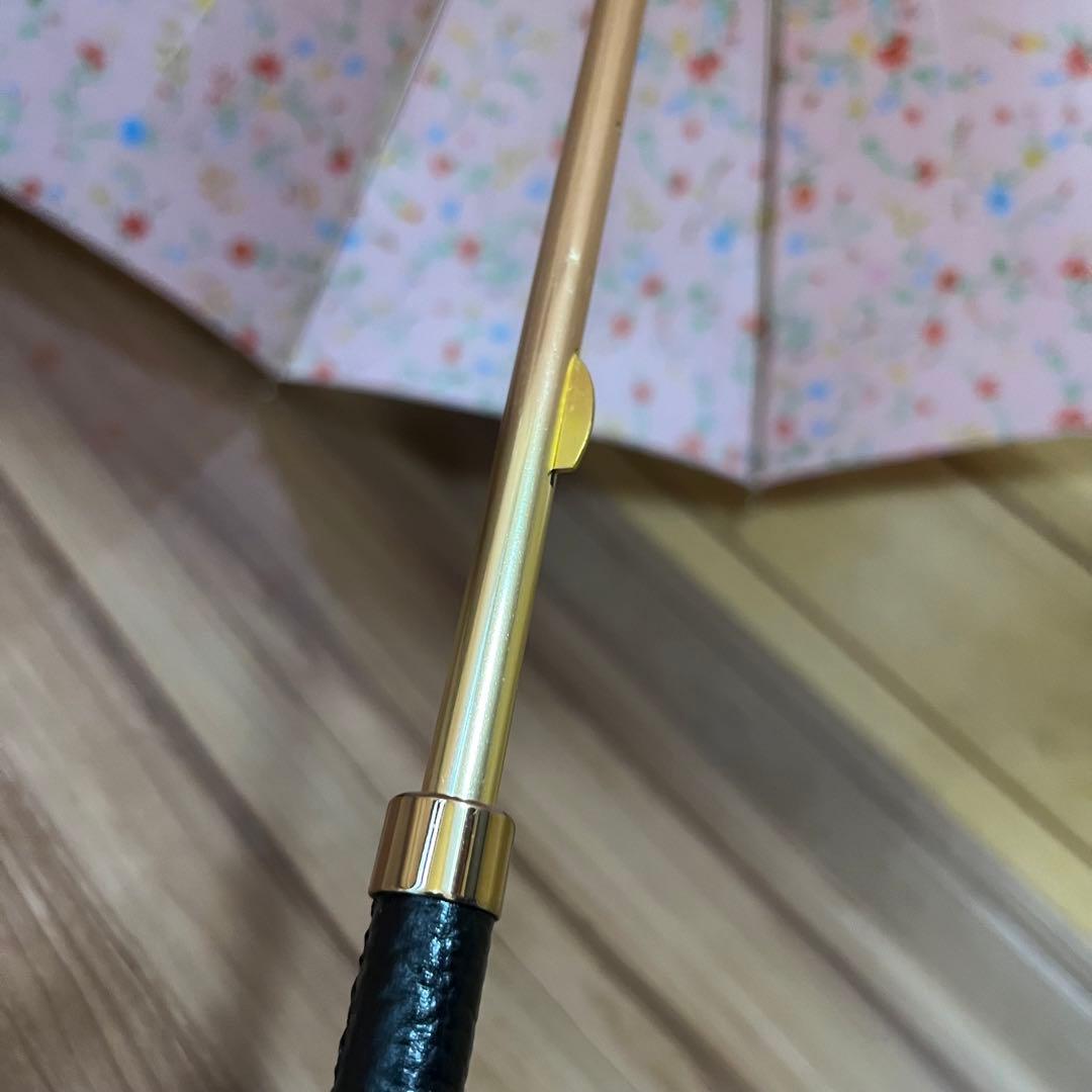 新品未使用タグ付　前原光栄商店　雨傘　日傘　ピンク　花柄　タッセル付き