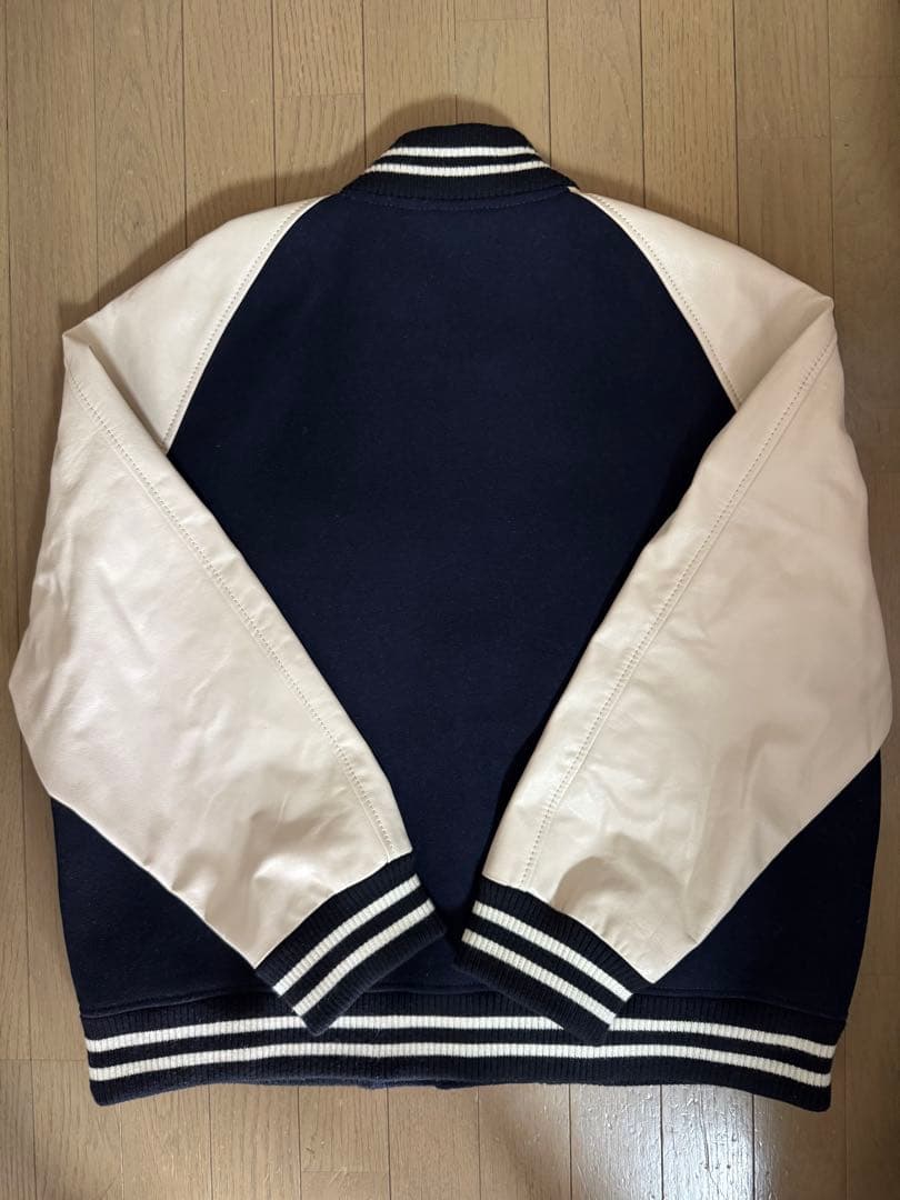 COACH スタジャン 希少サイズXLネイビー/ホワイト