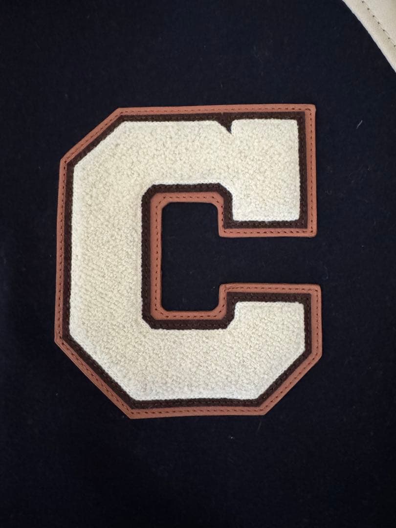 COACH スタジャン 希少サイズXLネイビー/ホワイト