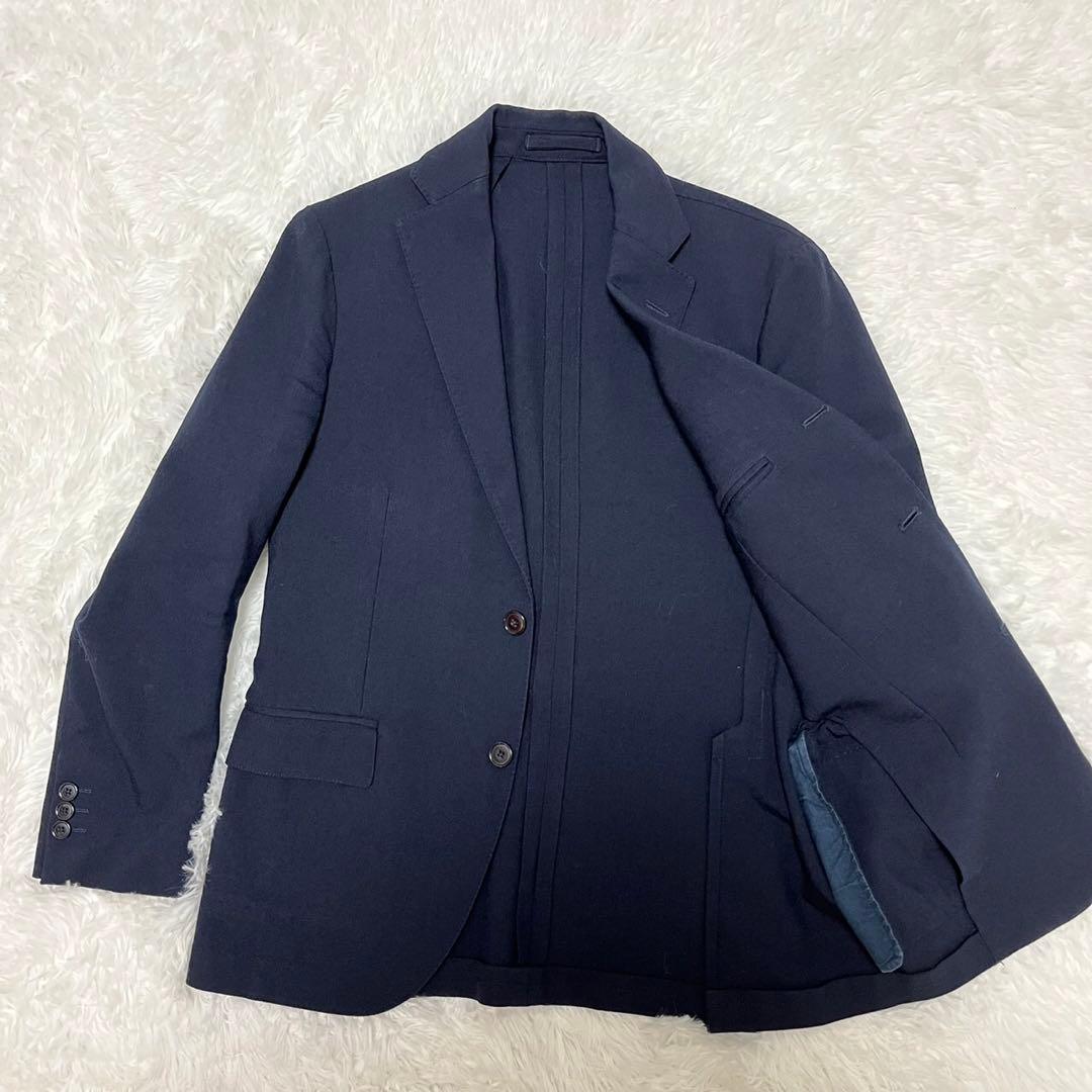 最高級 ラルディーニ セットアップ スーツ 冬用 肉厚 ネイビー