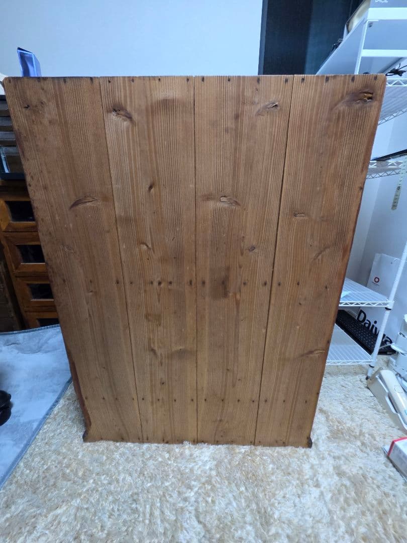 アンティーク　ガラス戸棚