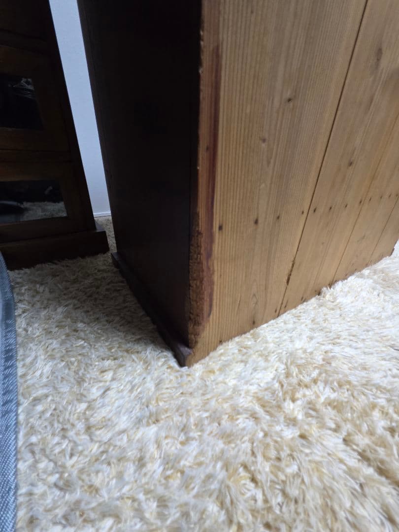 アンティーク　ガラス戸棚