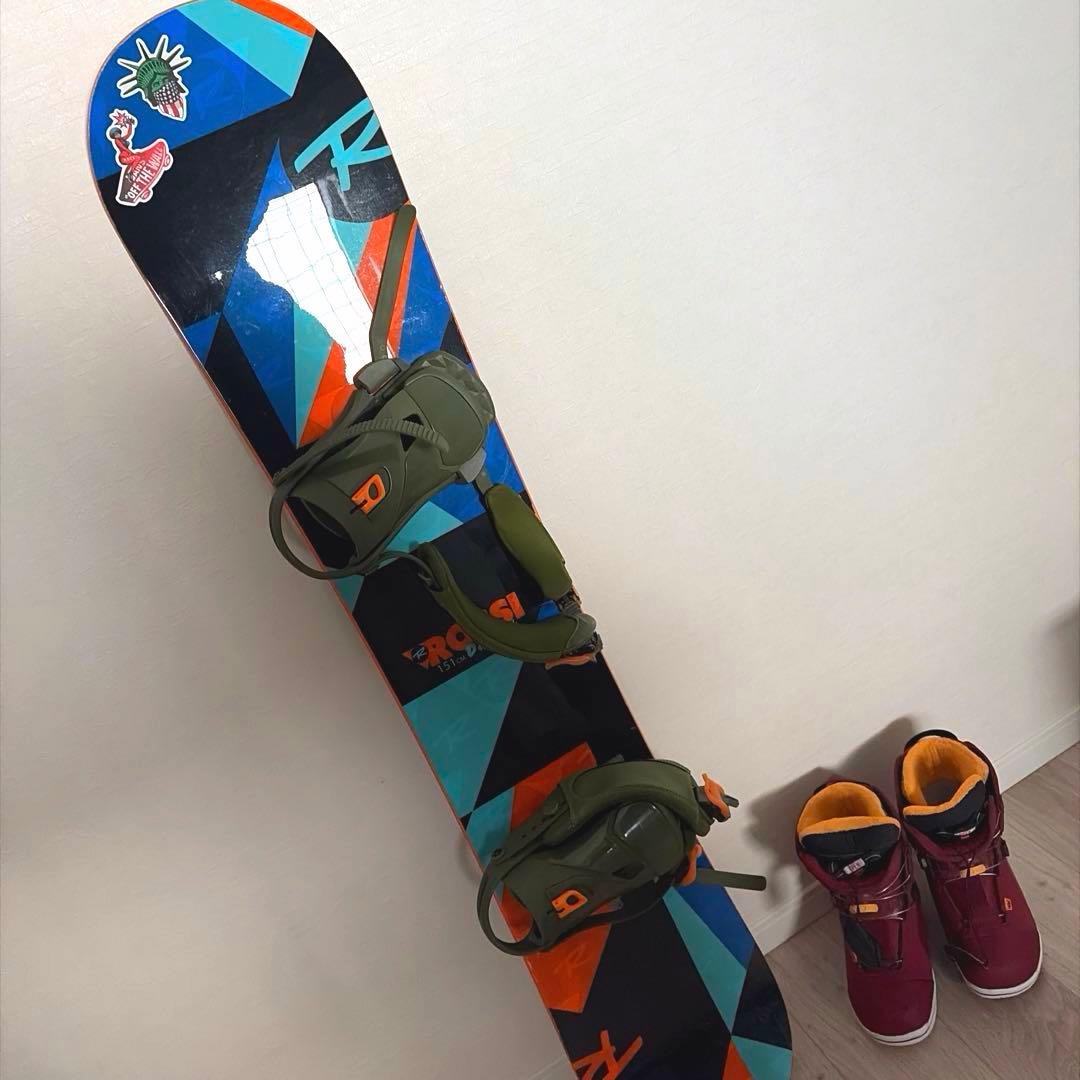 【美品】スノーボード　ROSSINOL ビンディング、スノボブーツ等４点セット
