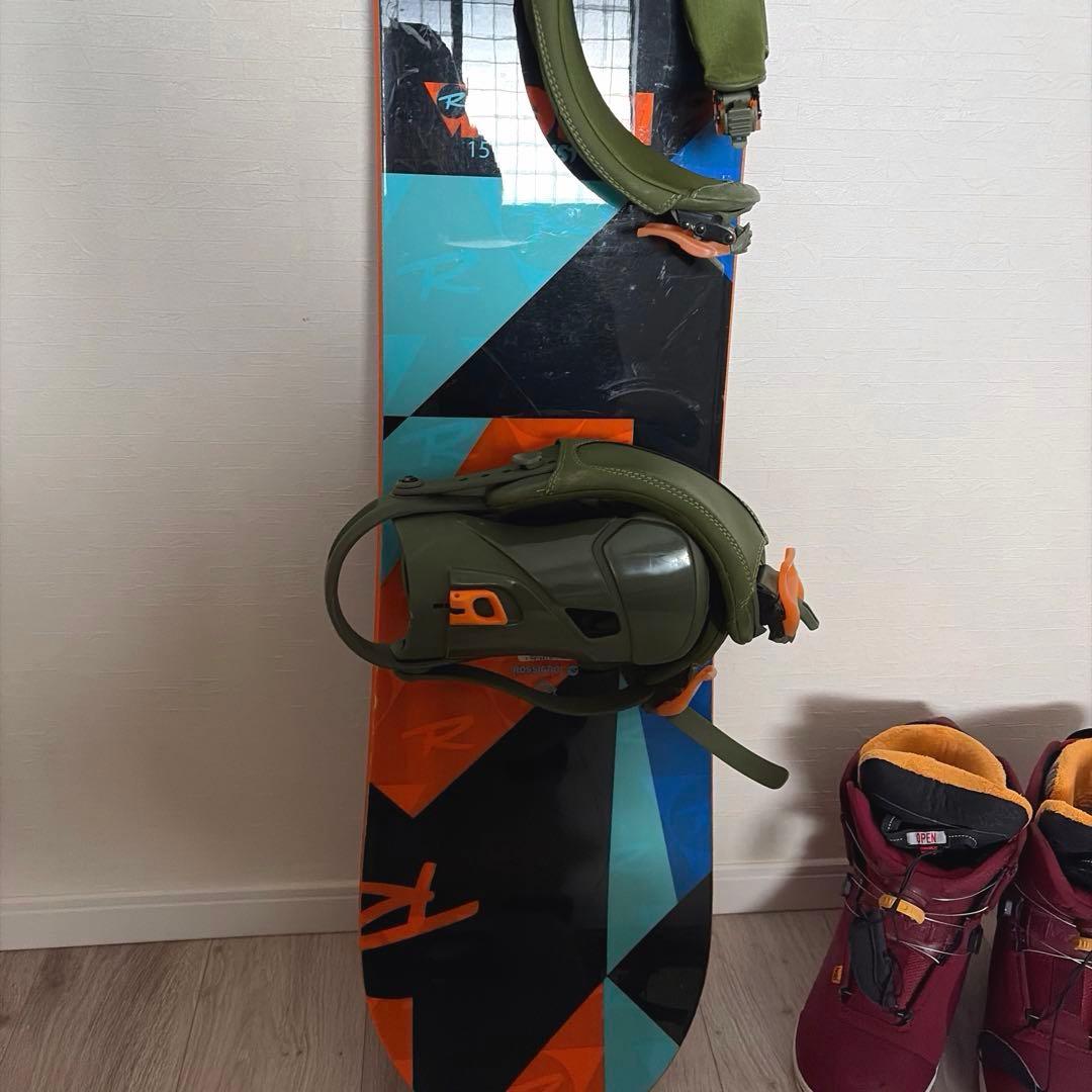 【美品】スノーボード　ROSSINOL ビンディング、スノボブーツ等４点セット