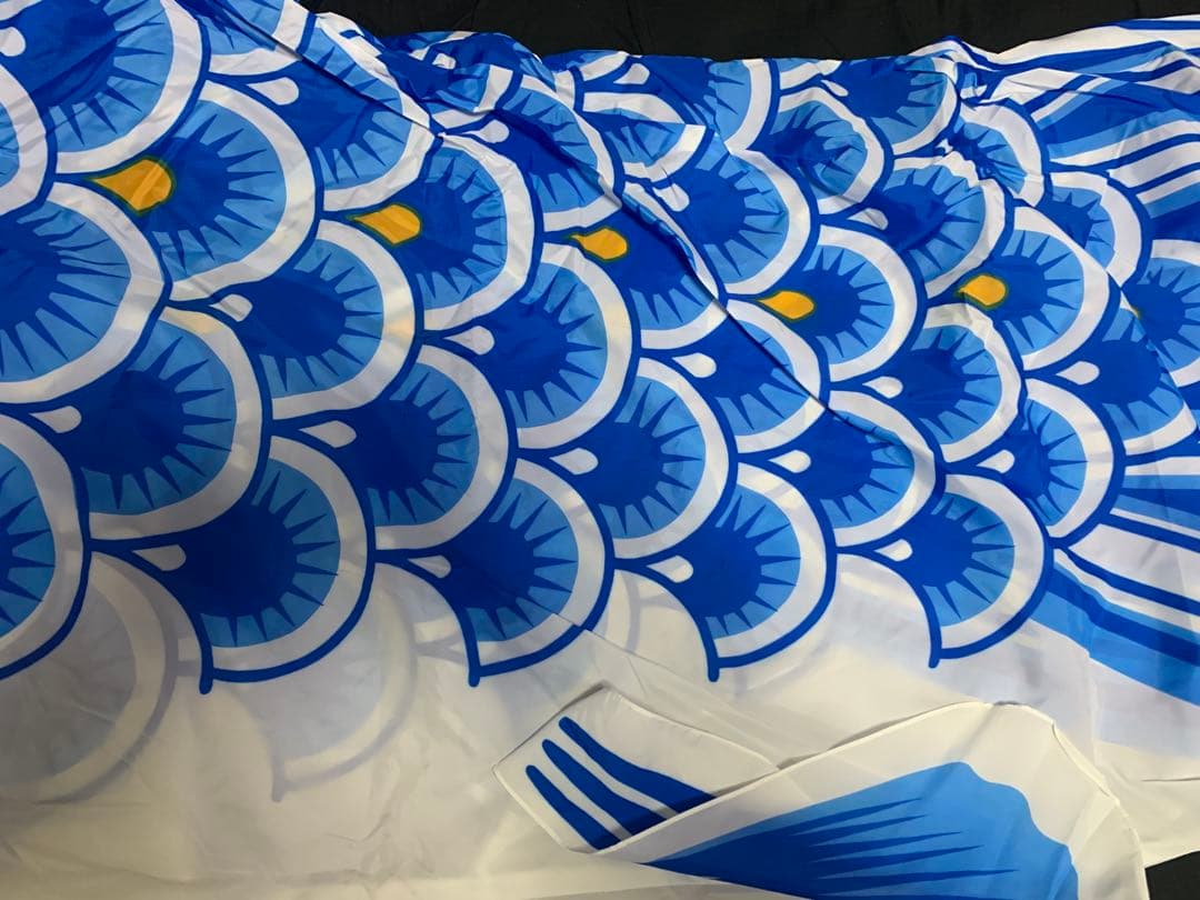 【美品】　鯉のぼり　単品　青　7m ナイロン鯉　東旭　パレル