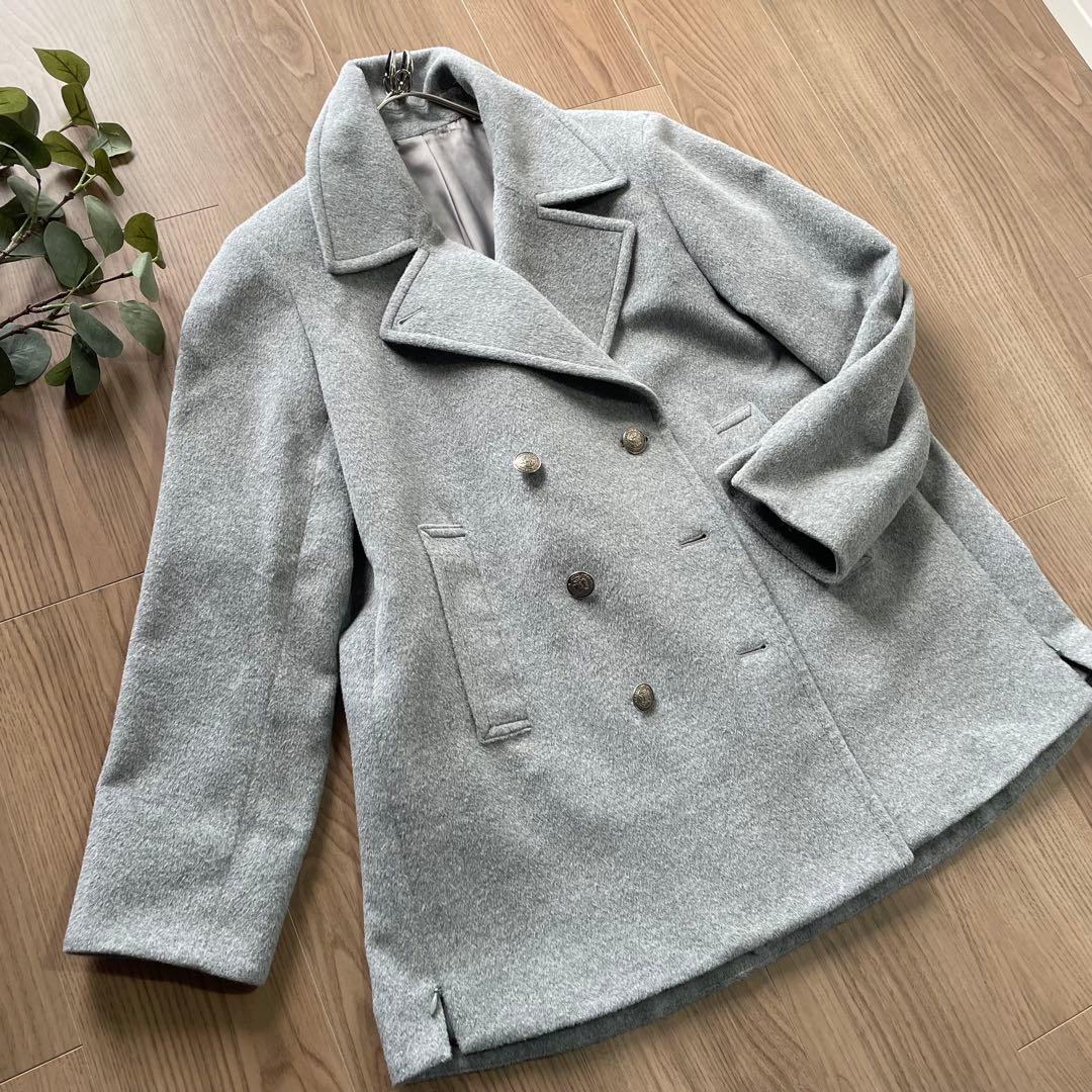 専用　KIYOKO TAKASE アンゴラ　ウール　ダブルコート　ピーコート