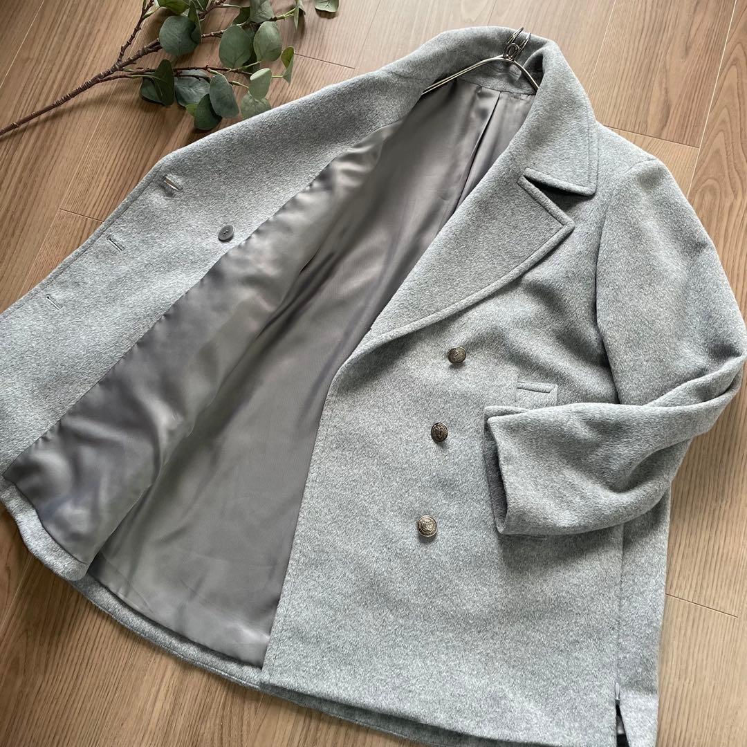 専用　KIYOKO TAKASE アンゴラ　ウール　ダブルコート　ピーコート