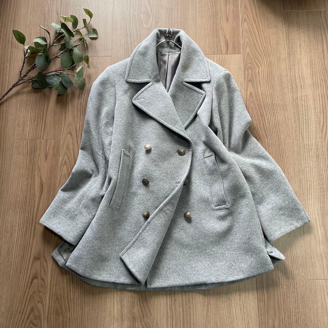 専用　KIYOKO TAKASE アンゴラ　ウール　ダブルコート　ピーコート