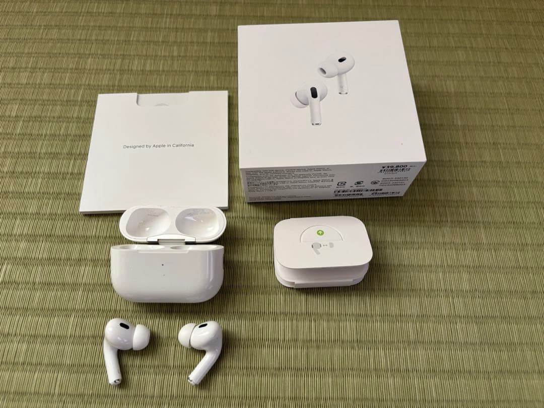 AirPodsPro 第二世代 本体 ホワイト イヤーチップ付き