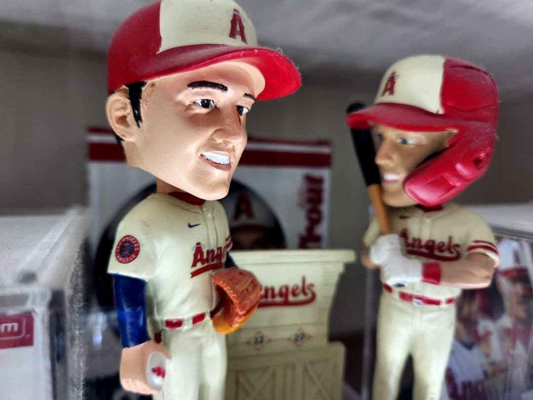 大谷翔平/マイク・トラウト ボブルヘッド エンゼルス シティコネクトユニフォーム