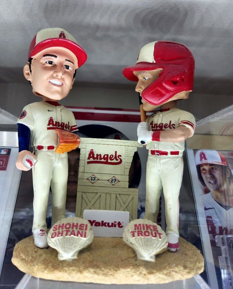 大谷翔平/マイク・トラウト ボブルヘッド エンゼルス シティコネクトユニフォーム