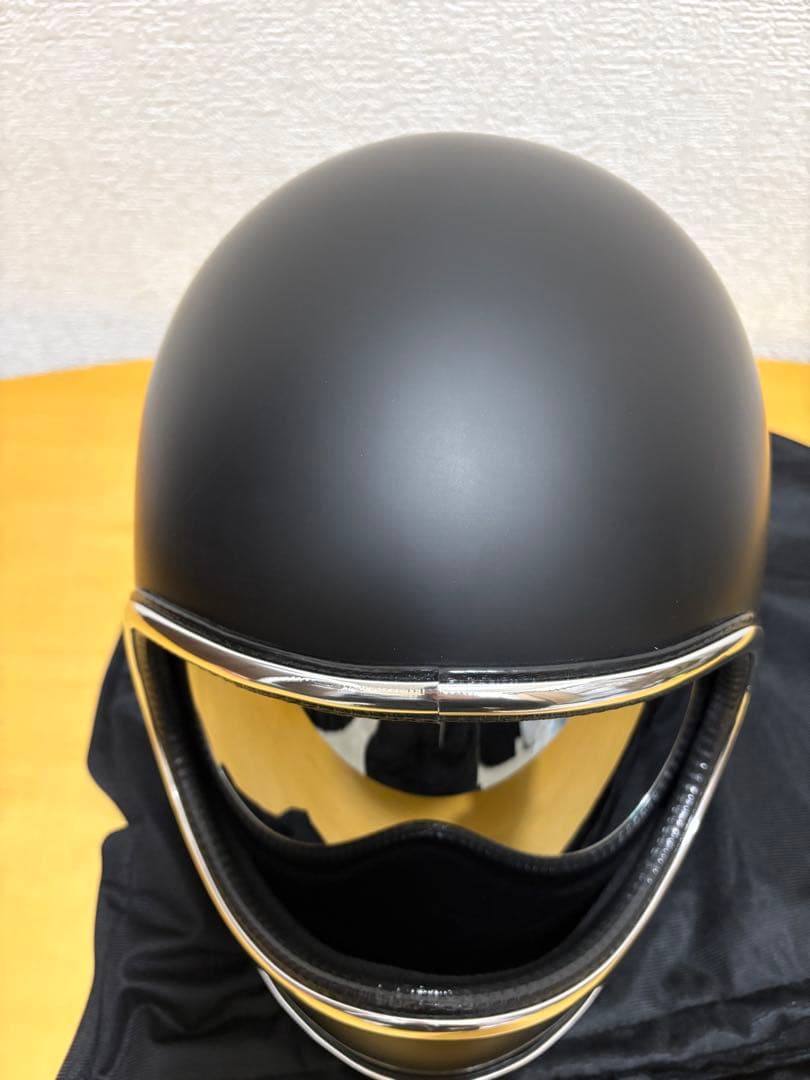新品スペースヘルメットXLサイズ　マットブラックゴーグルケース付きnobudz風