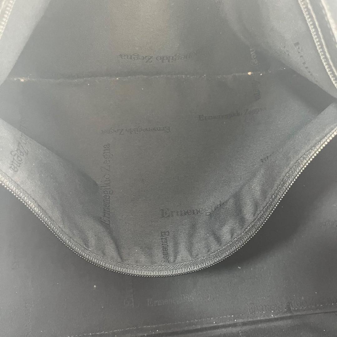 15461✨美品✨エルメネジルドゼニア シボ革 ボストンバッグ 大容量 レザー