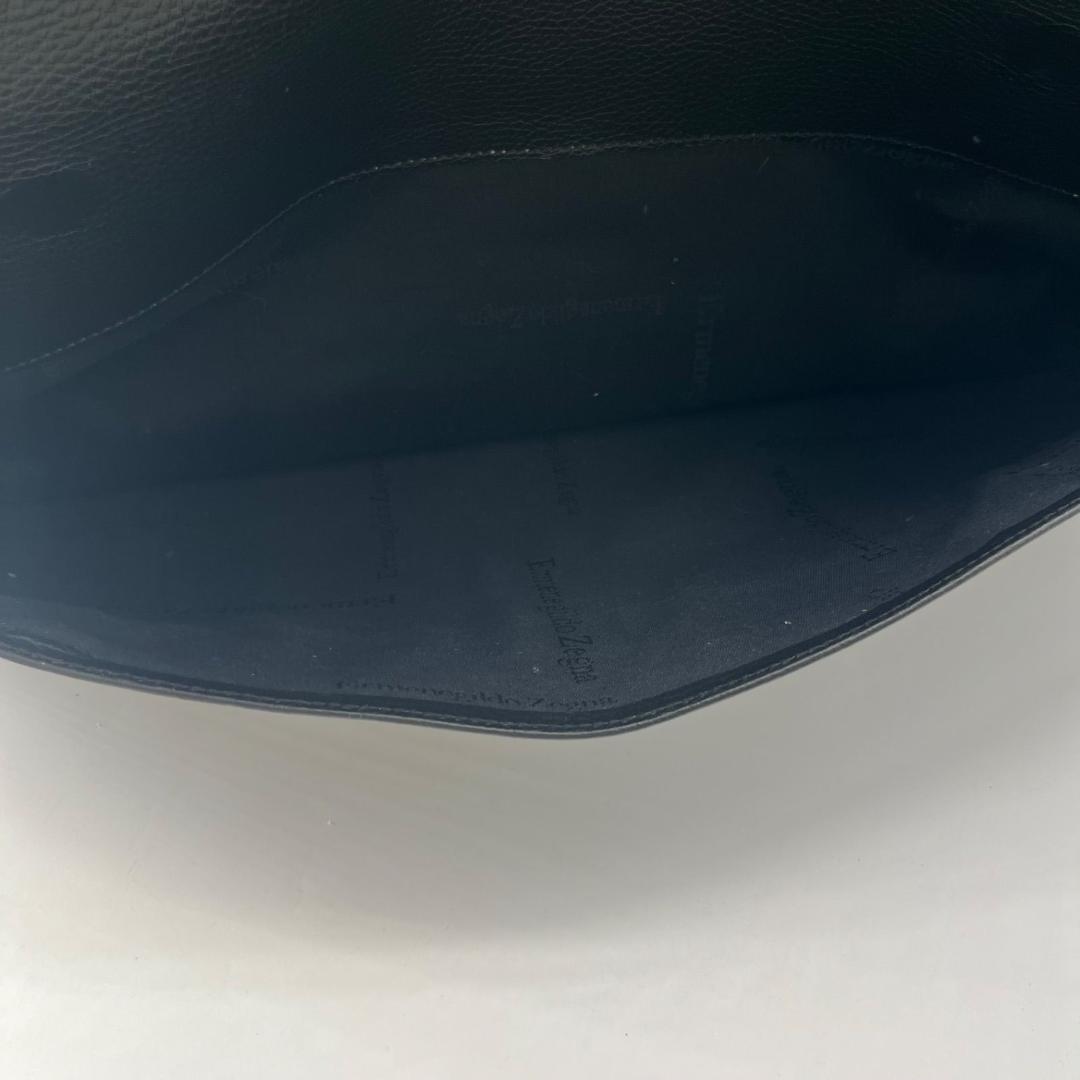 15461✨美品✨エルメネジルドゼニア シボ革 ボストンバッグ 大容量 レザー