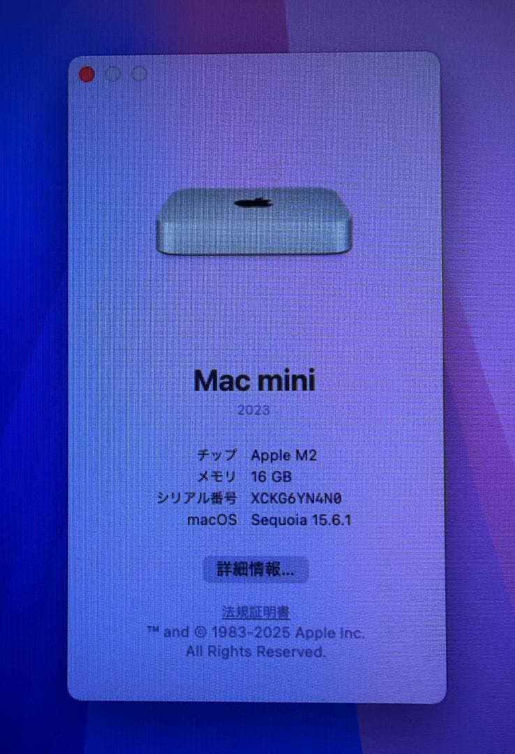 Macデスクトップ Apple Mac mini M2/16G/256G (2023)