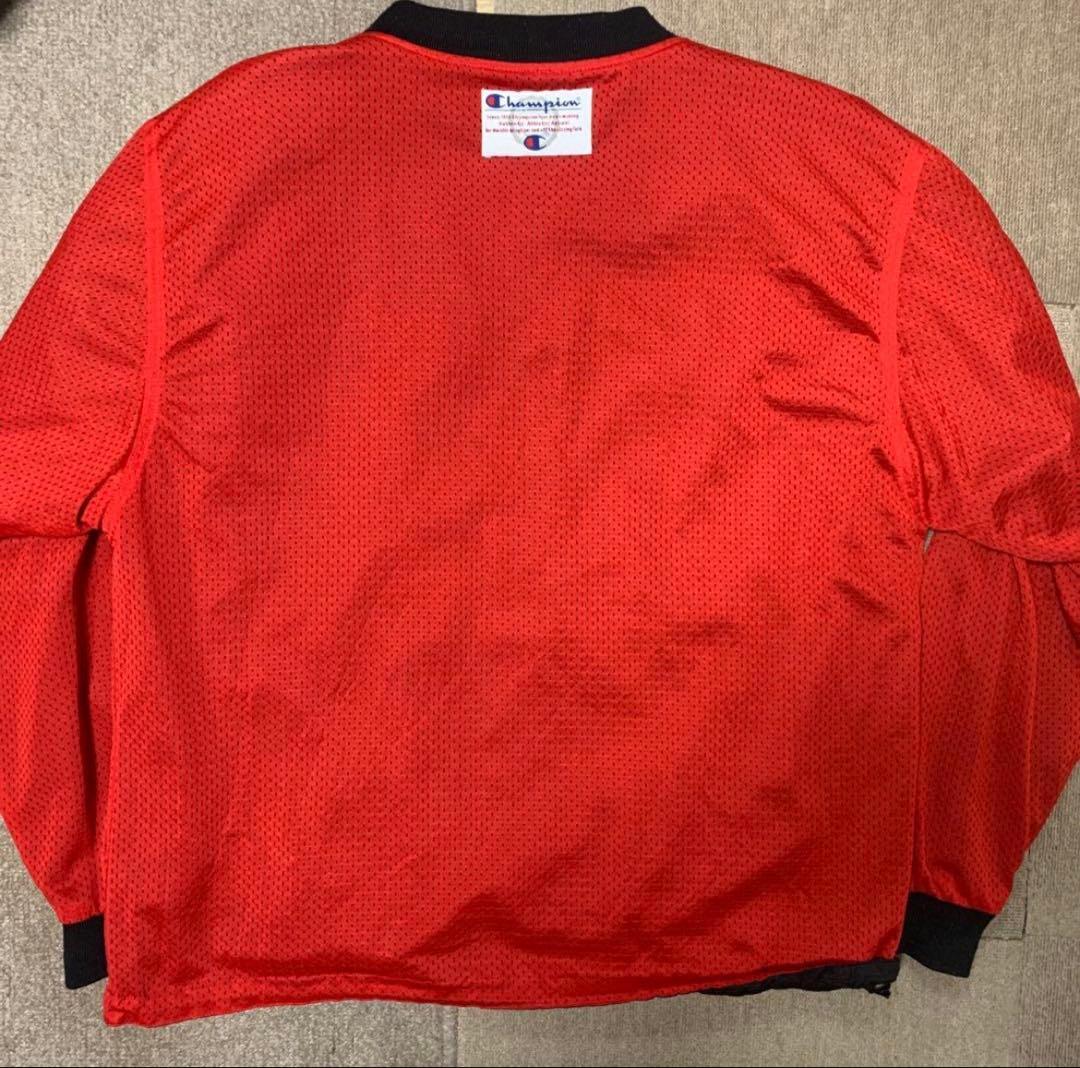 激レア76ERS Champion メッシュジャージ 黒 赤