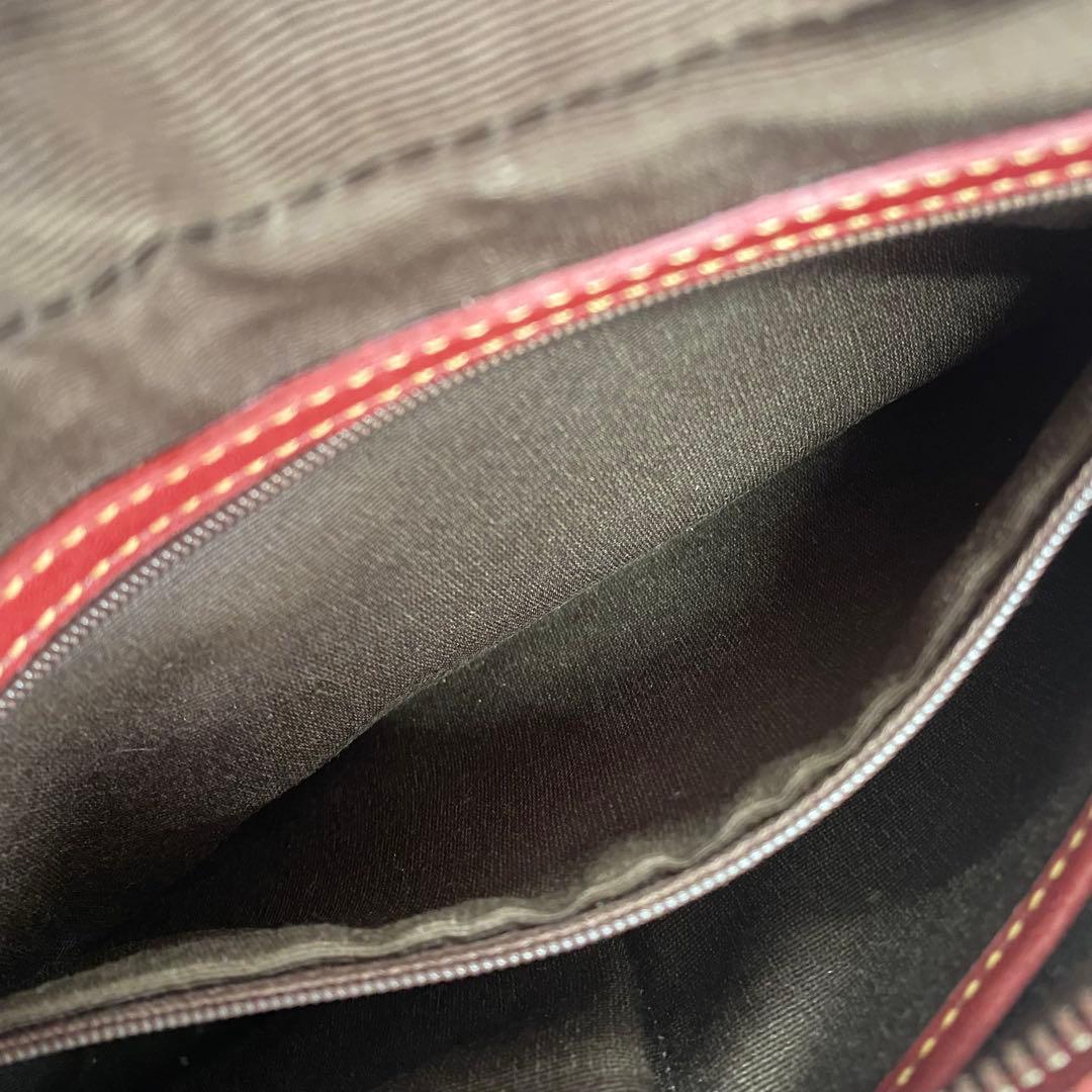 COACH コーチ ワンショルダーバッグ 7592 赤系 エンジ系 D16