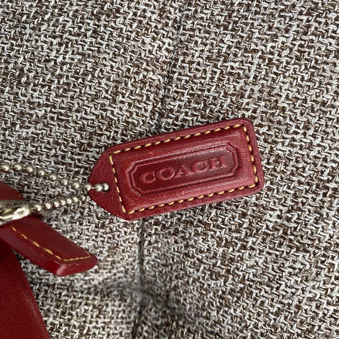 COACH コーチ ワンショルダーバッグ 7592 赤系 エンジ系 D16