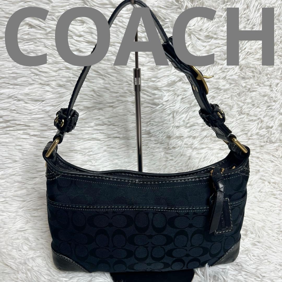 COACH コーチ ソーホー ワンショルダー キャンバス レザー シグネチャー