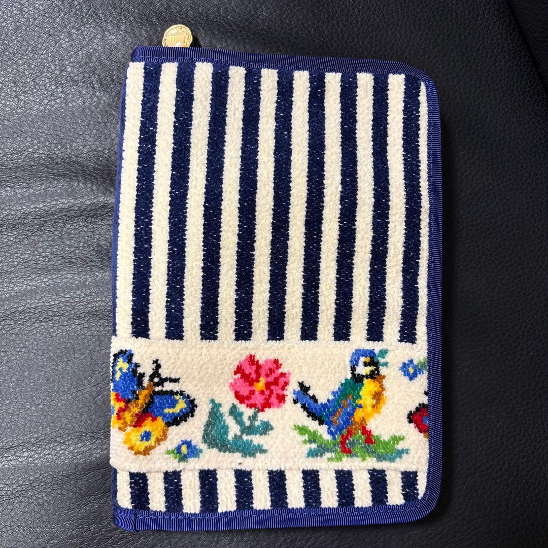 FEILER ハイジネイビーストライプマルチケース母子手帳ケース