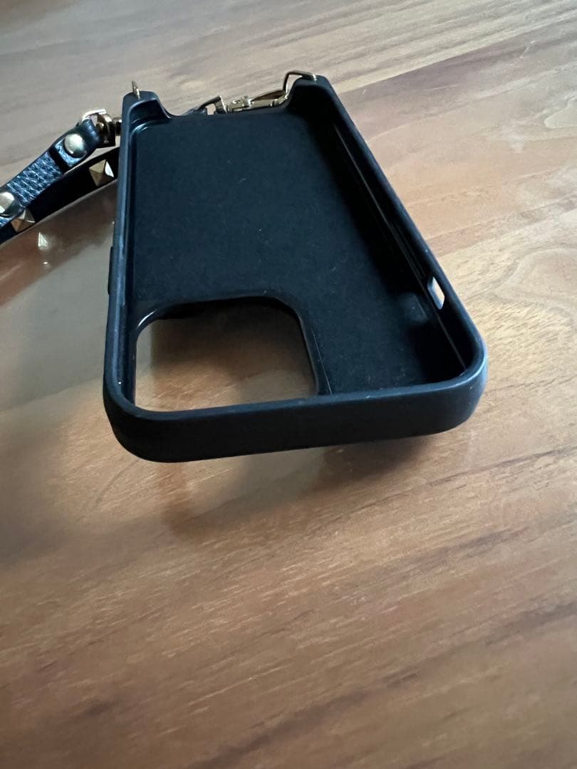 BANDOLIER ブラック iPhoneケース ストラップ付き