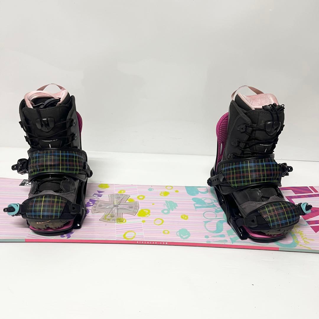 ブーツ無し　2点セット　SALOMON HEAD レディース スノボセット