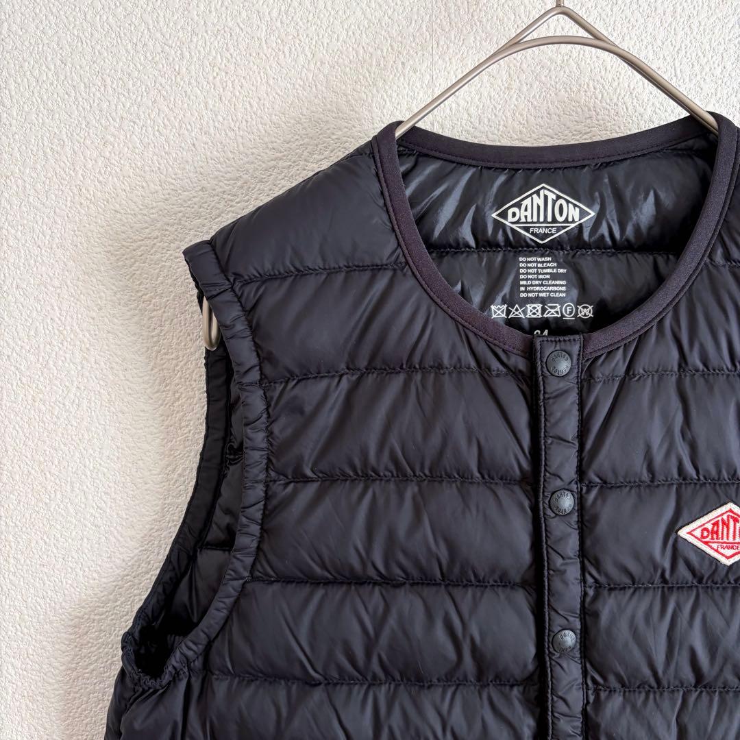 【DANTON】ダントン　インナー　ダウン　ベスト　アウター　ブラック